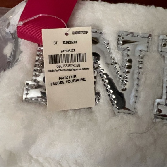 Vintage PINK  Faux Fur Christmas Stocking - Picture 3 of 11